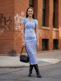 Tie Dye Viscose Midi Skirt and T-Shirt Set