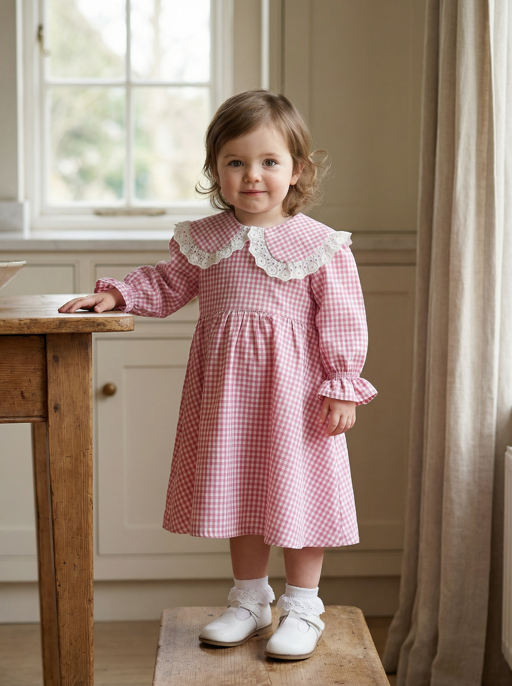 Cotton Pink Sailor Kids Dress