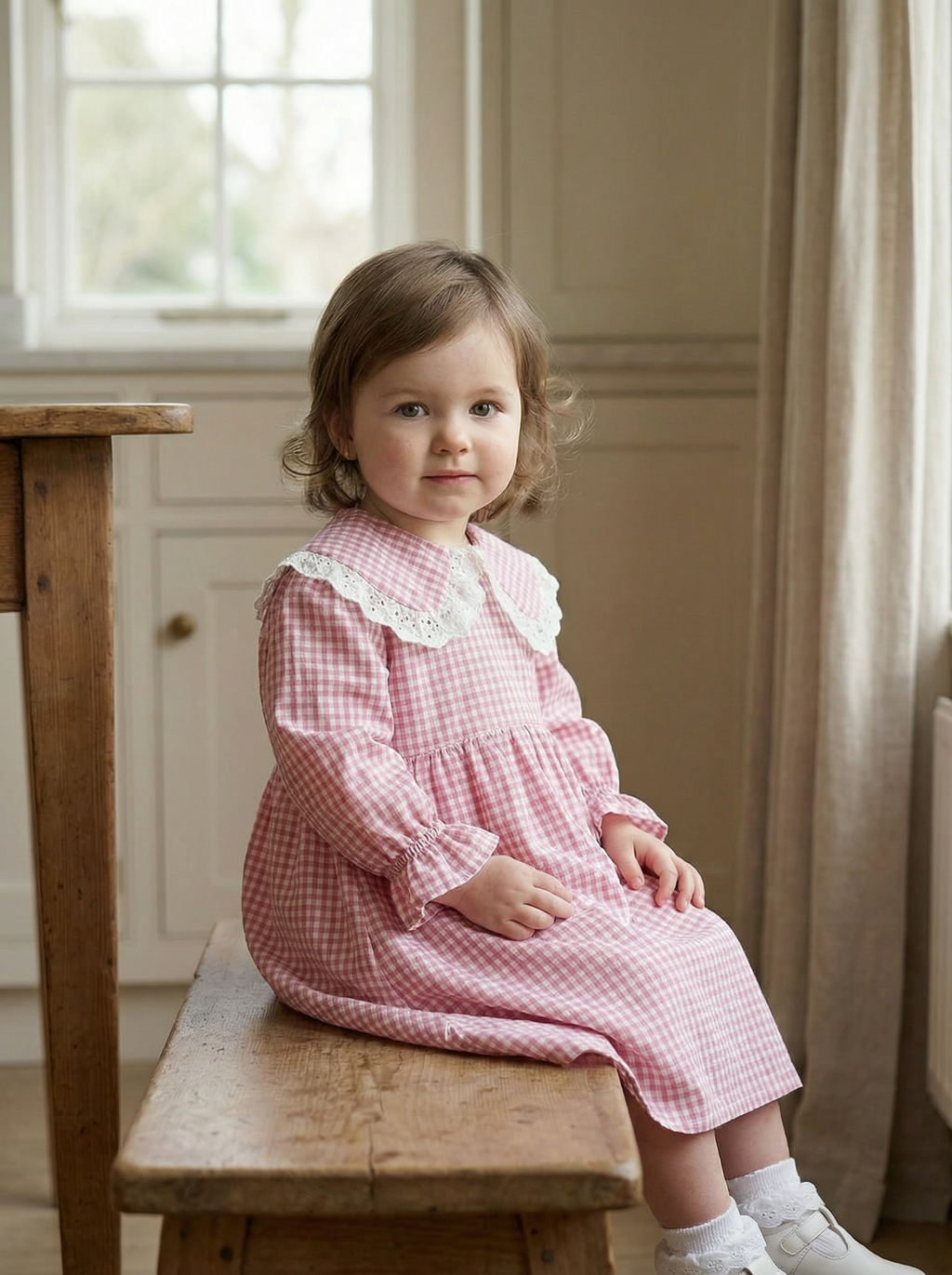 Cotton Pink Sailor Kids Dress