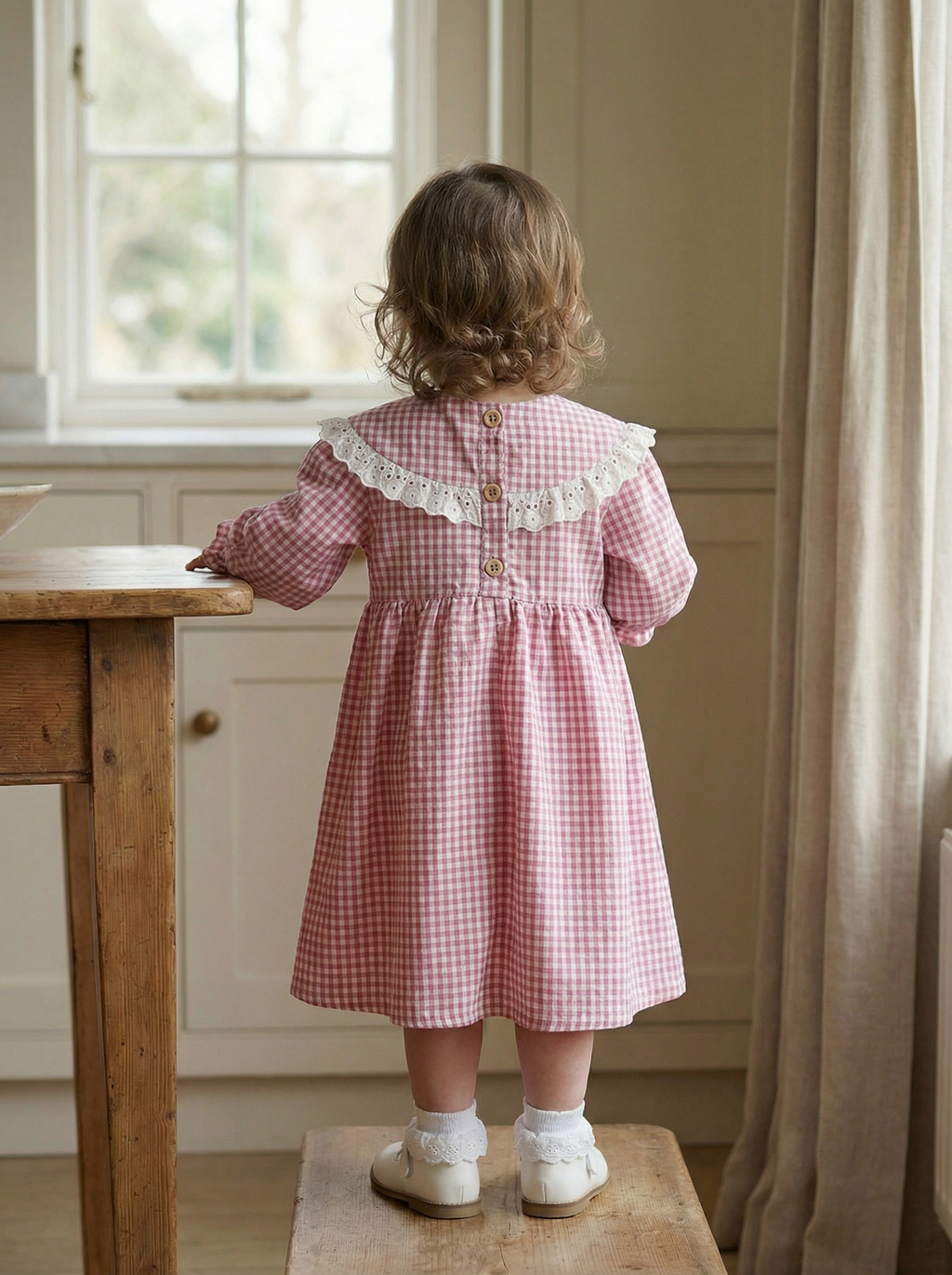 Cotton Pink Sailor Kids Dress