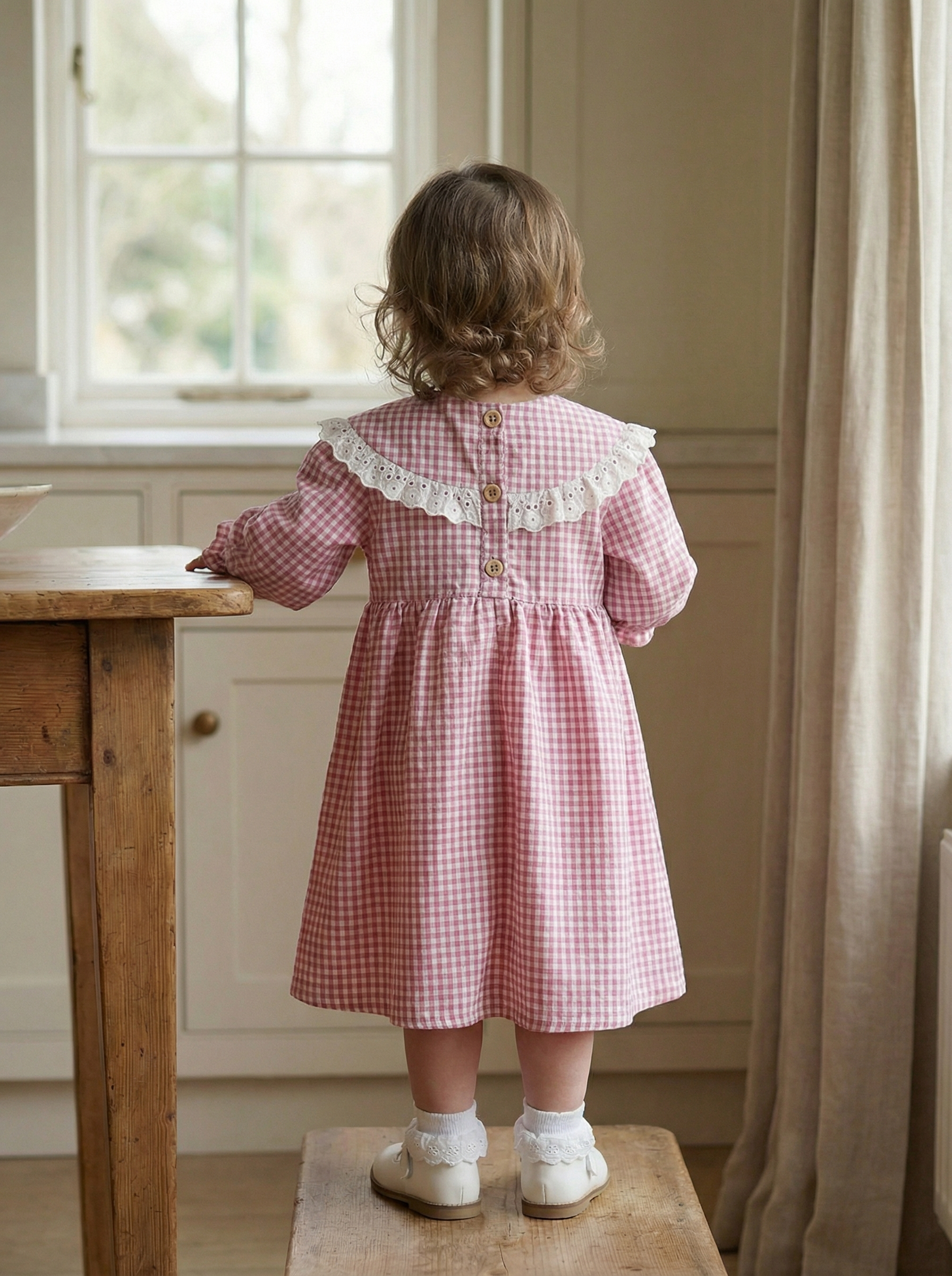 Cotton Pink Sailor Kids Dress
