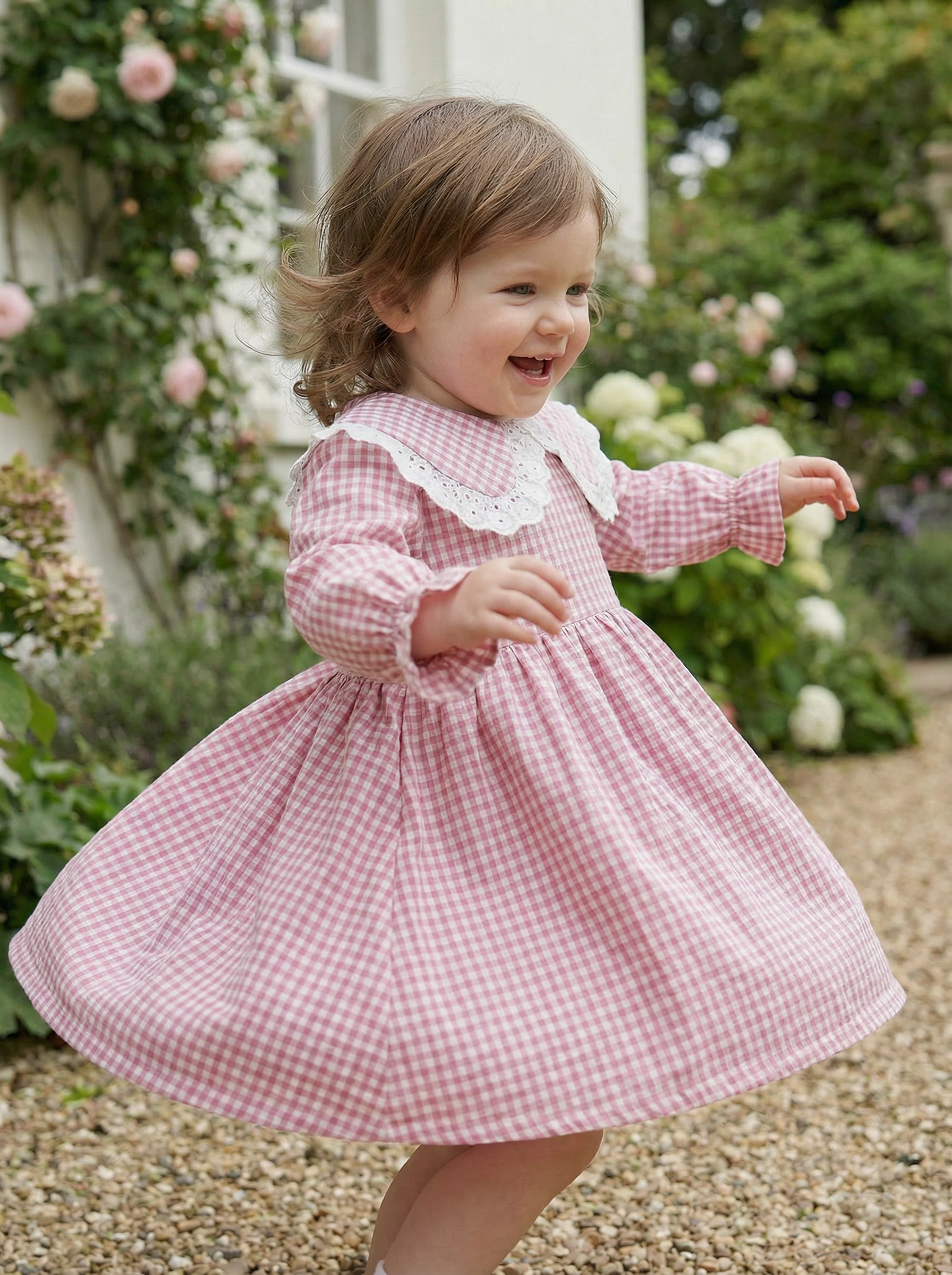 Cotton Pink Sailor Kids Dress