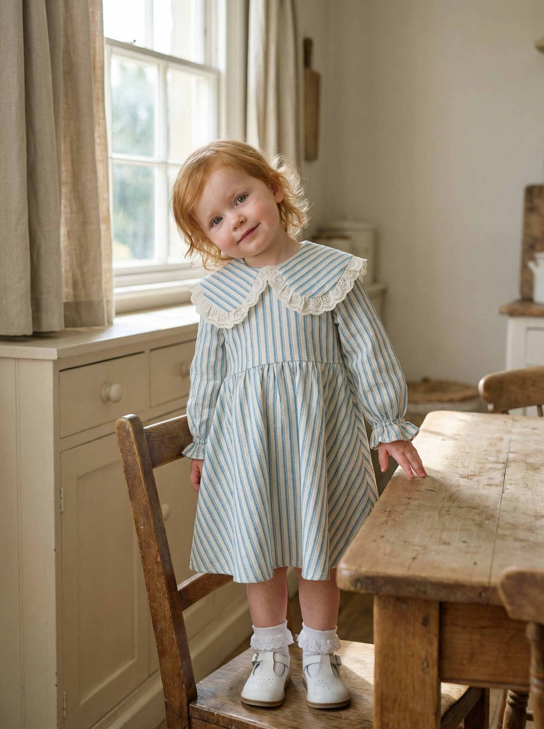 Cotton Pink Sailor Kids Dress